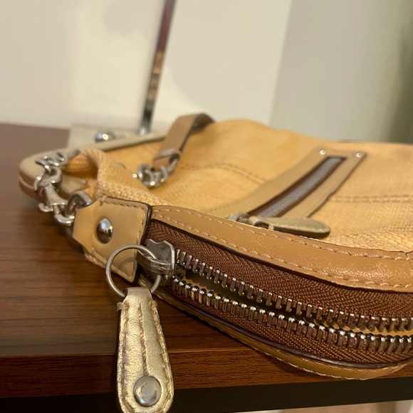 Coach Bonnie M0873-13396 Straw Demi Clutch Crossbody Bag Limited Edition - Picture 7 of 11